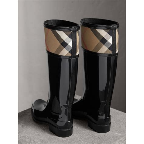 cyber monday burberry rain boots|burberry check back boots.